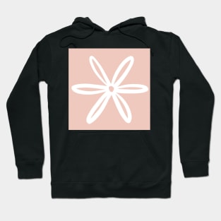 Peach flower pattern Hoodie